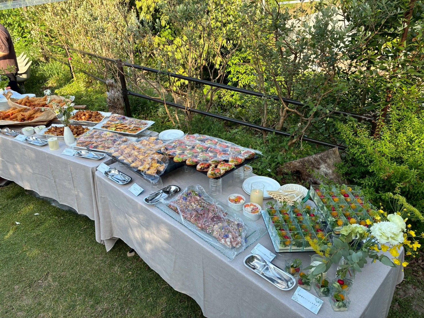屋外婚礼　於：江田島　ウェディングケータリング